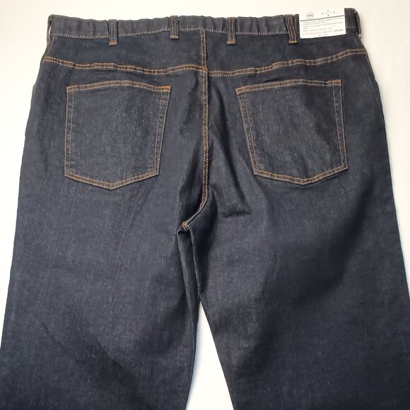 NWT Men's Harbor Bay Continuous Comfort Jeans Size 44x30 Dark Wash - Picture 4 of 11